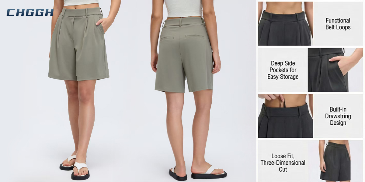 tailored midi shorts